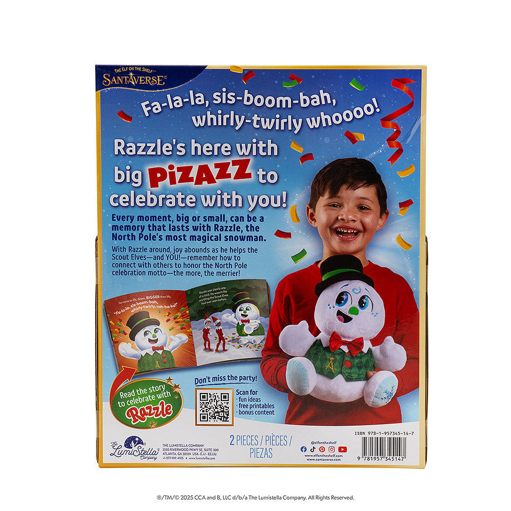 SnoStax Razzle the Snowman Plush and Book - Image 11