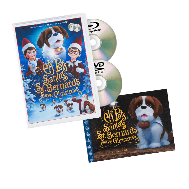 Elf Pets: Santa's St. Bernards Save Christmas Blu-ray + DVD plus Bonus Storybook